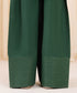 Women's Unstitched Bottle Green Blended Organza Three Piece Suit